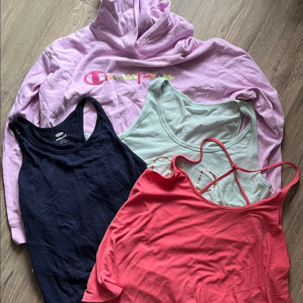 XL Bundle Champion Hoodie Old Navy Tank Tops